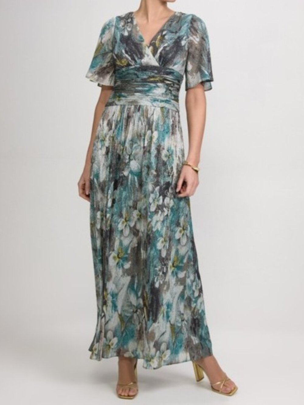 Shimmering Floral Dress - New With Tags - Size 8
